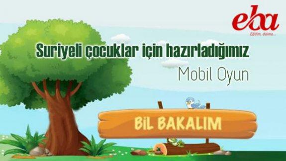 MEB YEĞİTEK, Suriyeli çocuklar için mobil oyun hazırladı